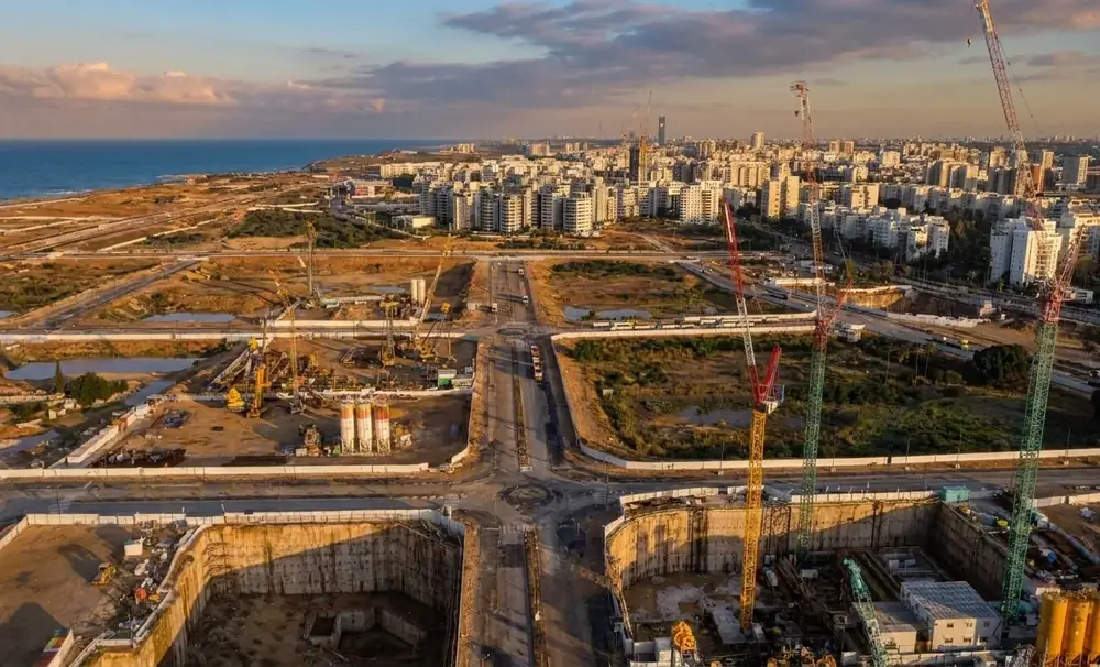 The Eshkol complex under construction, January 2026