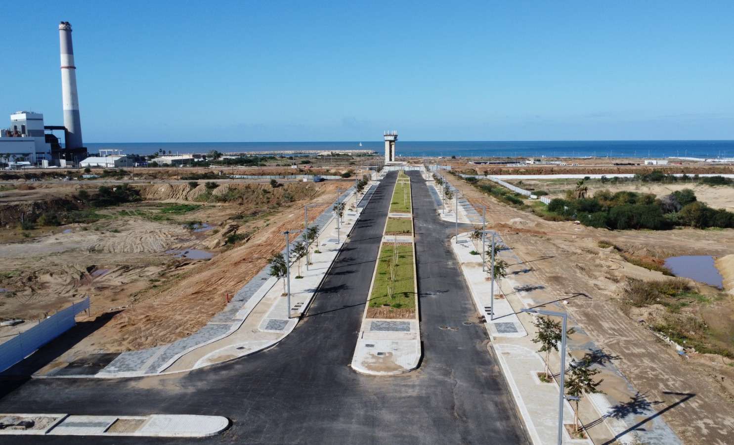 Street 3 infrastructure works on the Sde Dov site